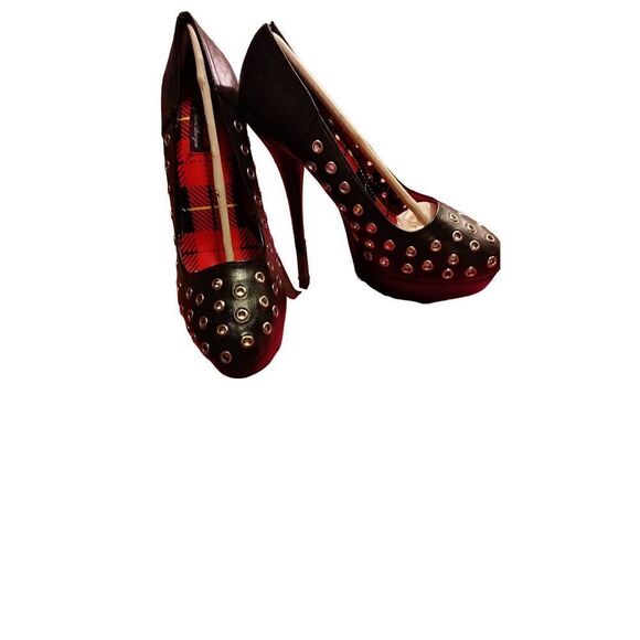 NIB Abby Dawn platform heels black great look - Picture 8 of 11